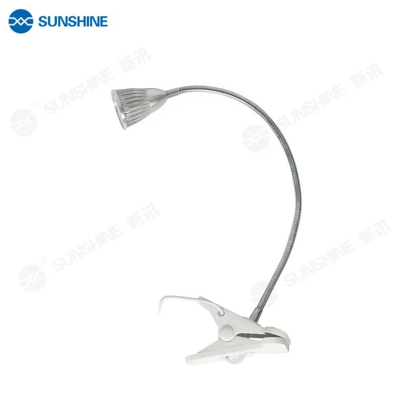 

SUNSHINE SS-802 LED Clip on Desk Lamp Table Lamp Clip Study Work Lamps Flexible Gooseneck Table Light for Reading Book Computer