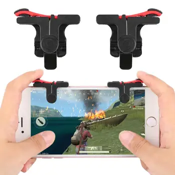 

Mobile Phone Game Pad Shooter Controller Aim Fire Shot Button Trigger Handle Gaming Key Joystick for iPhone Xiaomi PUBG