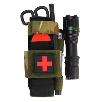 

Outdoor Hanging Bag Scissors Cover Quick First Aid Slow Release Buckle Medical Military Tactical Emergency Tourniquet Strap Bag