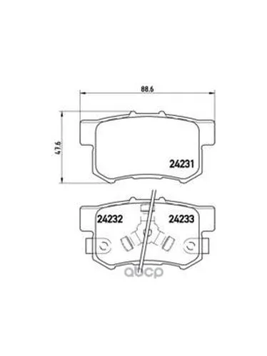 Колодки Тормозные Brembo P28051 Brembo арт. P28051