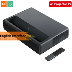 Xiaomi Mijia Projecor 4 к HD Bluetooth домашний кинотеатр английский интерфейс 3D проектор HDR Поддержка DTS