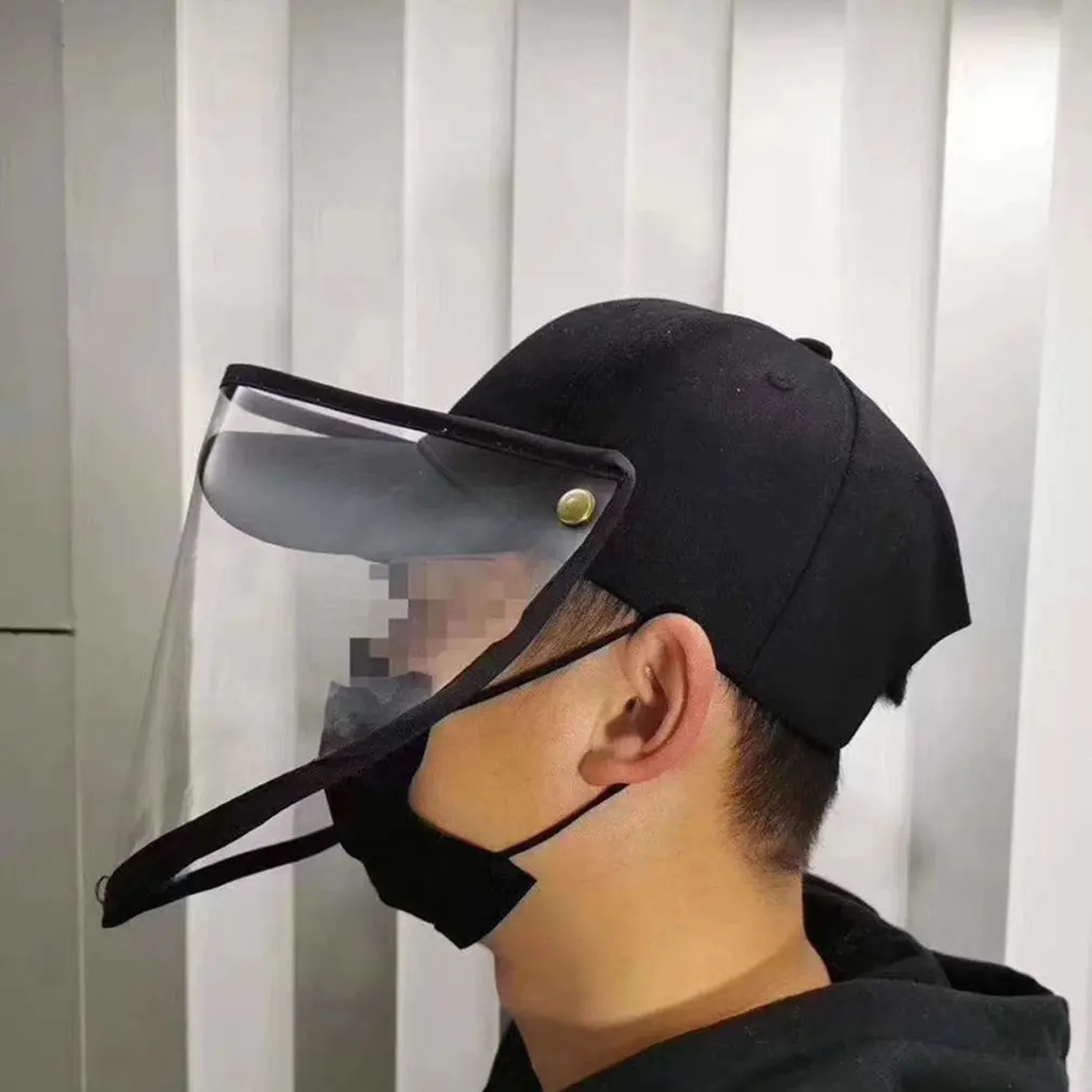 

In stock!Anti-spitting Protective Hat Anti-dust Anti-fog Dustproof Cover Peaked Cap Hat Adjustable Size For Kids Adult Hat Cap