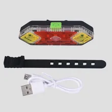 

Bicycle Tail Light 75*20*18mm ABS Bike Turning Signal Cycling Taillight Remote Bicycle Charging Riding Taillight