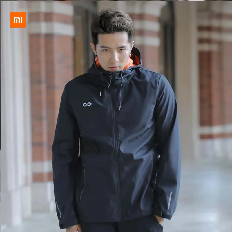 Xiaomi Mijia CIKERS мужская непромокаемая спортивная куртка защита от ветра, от дождя Повседневная приталенная повседневная спортивная куртка с капюшоном