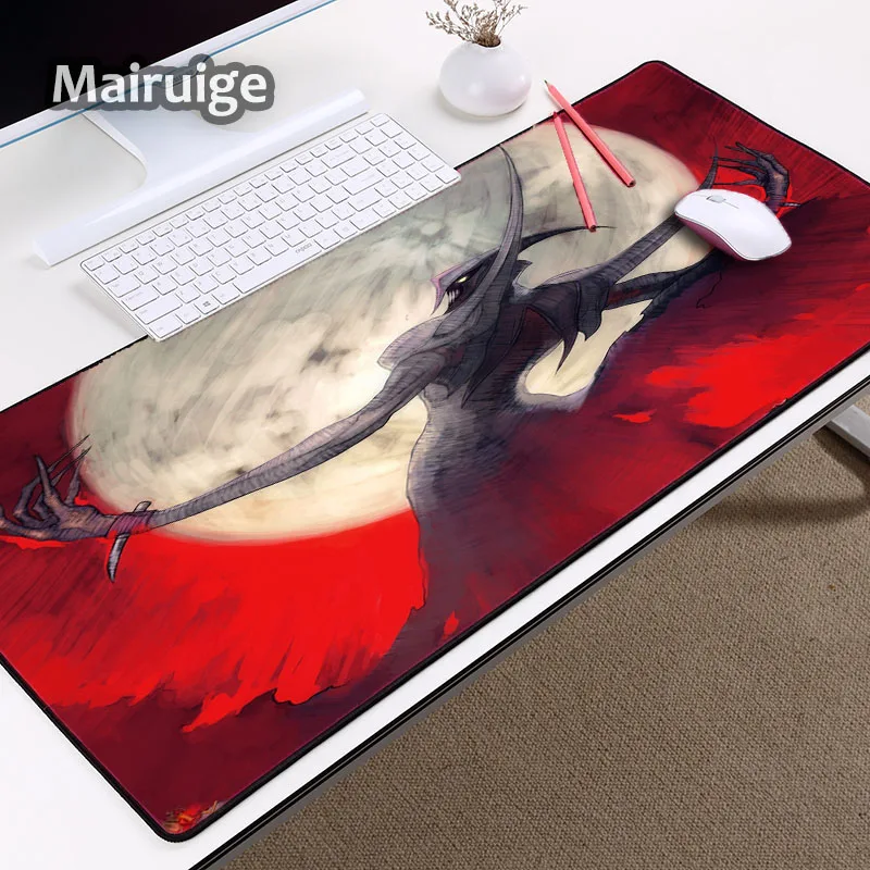 300x600x2mm Коврик для мыши Cthulhu с рисунком монстра для любителей Cthulhu, большой компьютерный ноутбук, клавиатура, Настольный коврик, игровой коврик для мыши с инопланетянами - Цвет: 300x600x2mm