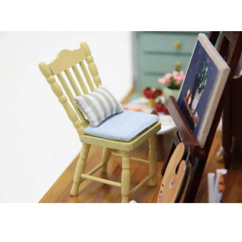 Креативный DIY 3D Деревянный Миниатюрный Кукольный Дом Музыка ручной работы светодиодный модель хижины сборные игрушки Детские подарки на день рождения С Пылезащитным покрытием