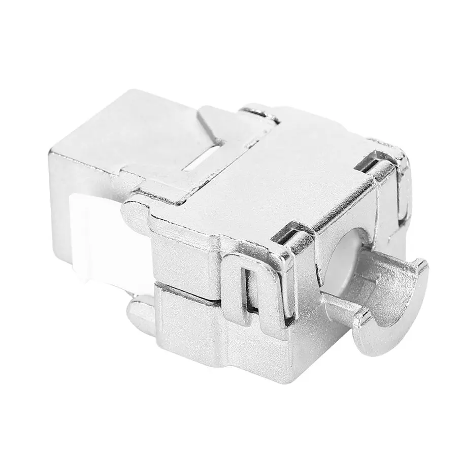 

FTP Network Module CAT6 Shielding Zinc Alloy 180degree Network Connector Adapter Information Electronic Component