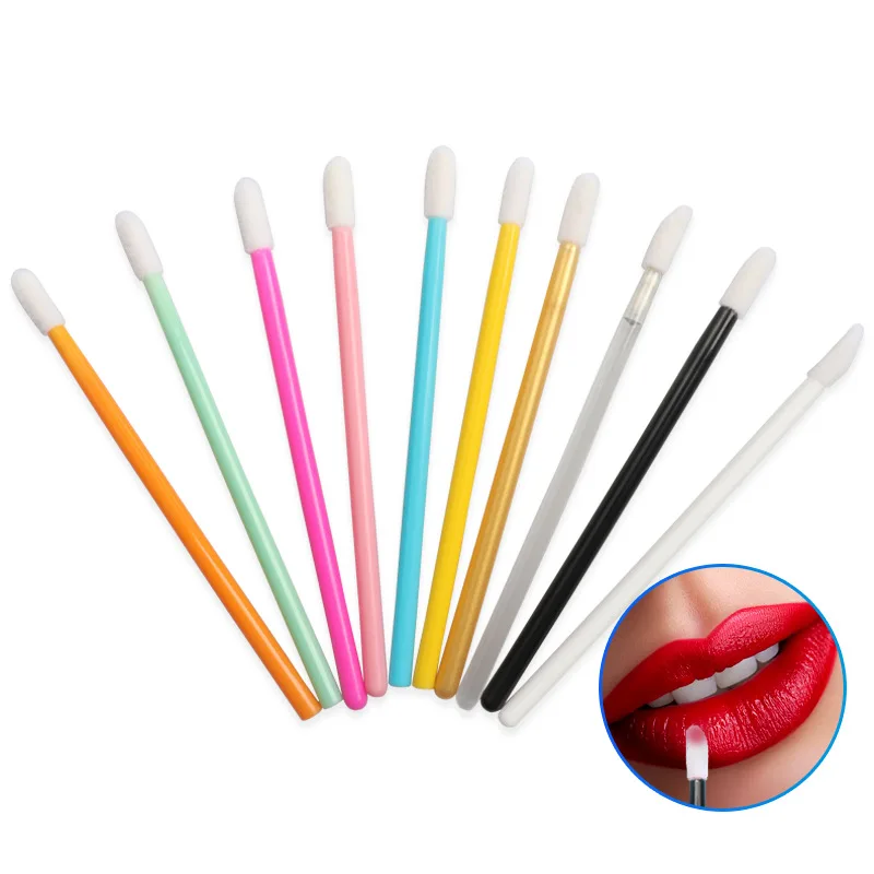 50 Pcs Disposable Lip Brush Eyelash Makeups Brushes Lash Extension Mascara Applicator Lipstick Wands Set Cosmetic 5