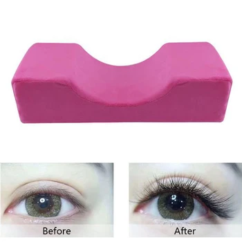 

Lash Pillow Neck Support Eyelash Pillow Soft Grafting Eyelashes Memory Foam Eyelash Extension Pillow Makeup Salon With Pocket