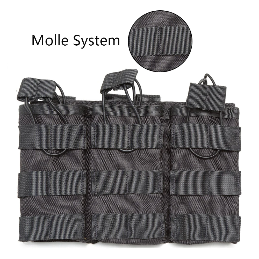 1000D Tactcial тройной двойной подсумок сумка кобура для пули Molle Vest Pouch Walkie Talkie Pouch для охотничьего магазина