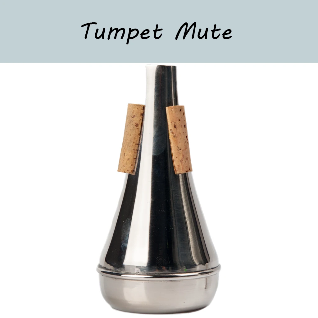 

Aluminum Alloy Trumpet Mute Straight Silver Color