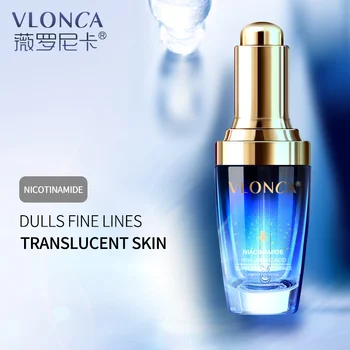 

Niacinamide essence beauty moisturizing white moisturizing brighten skin tone shrink pores gold foil hyaluronic acid stock genui