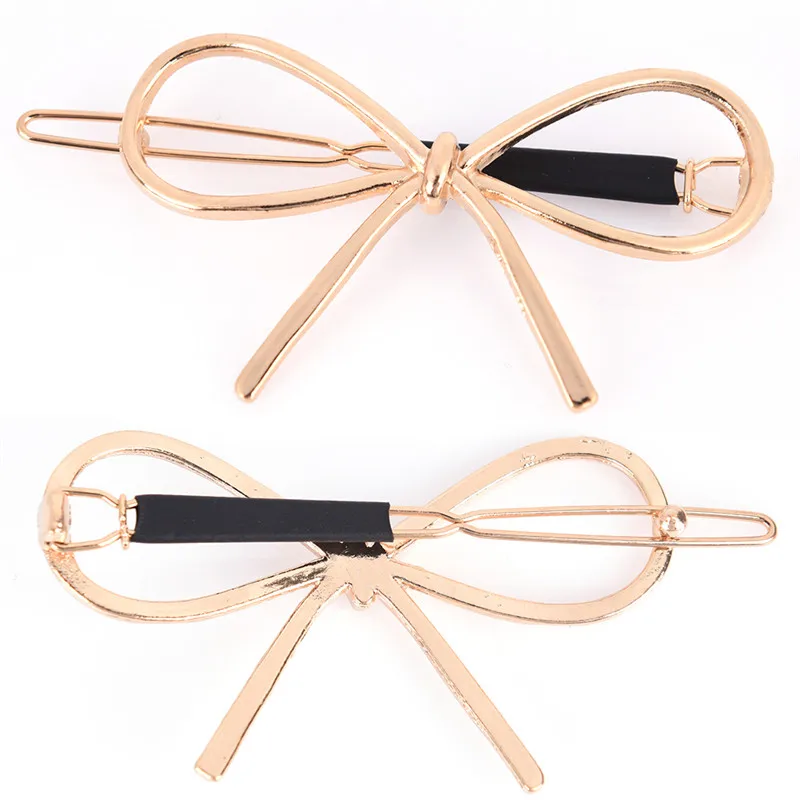 Geometric Lip Stars Knot Barrettes Clips For Women Hair Side Pins Ponytail Hairpins Girls Metal Hairclips Hair Accessories