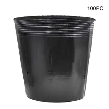 

100pcs Nutrition Aeration Nursery Holder Vegetation Tools Garden Raising Bag Plant Pot Home Desktop Flower Mini Decoration