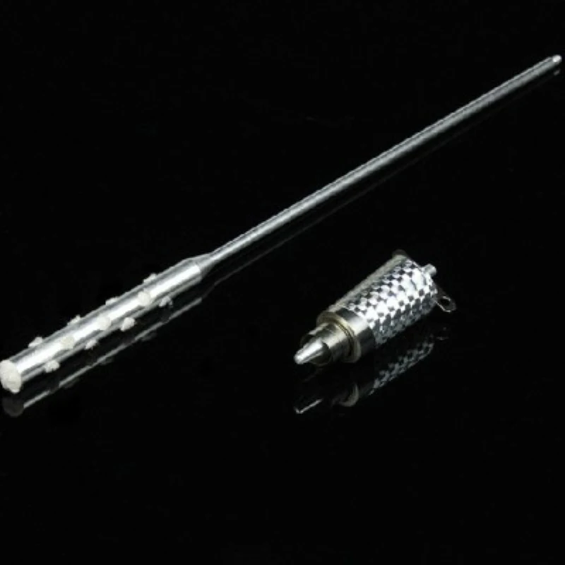 지팡이에 화재 토치 실버 마술 트릭 Magia Wand Fire Magic Wand 마술사 무대 환상 특수 효과 소품 Accessoris