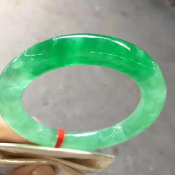 

Fine Jewelry>>Bangle Certified (Grade A)100% Natural Green yu Bracelet Bangle(including certificate)