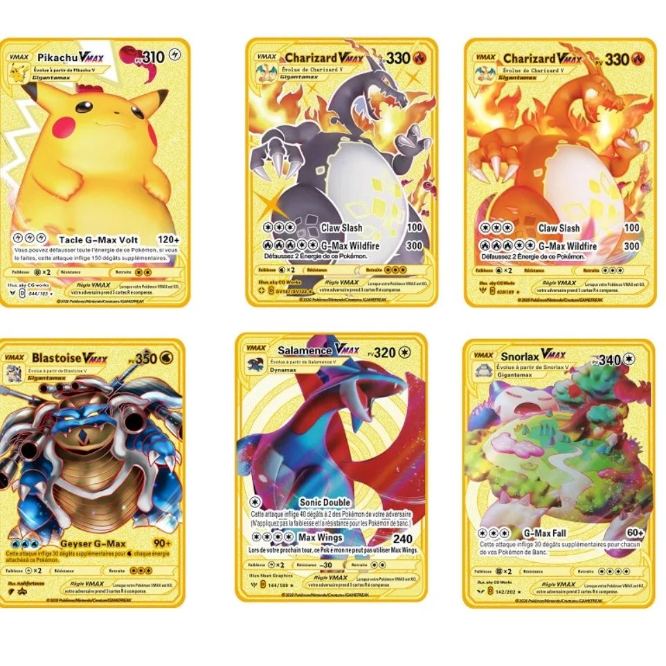 Pokemon Metal Card Magic Baby Pikachu Pet Elf English French Metal Card 88  * 63mm - Card Games - AliExpress