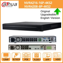 Dahua NVR 8CH 16CH 4K NVR4208-8P-4KS2 NVR4216-16P-4KS2 с HDD PoE Port4K POE H.265 2 SATA для IPC IP камера системы безопасности