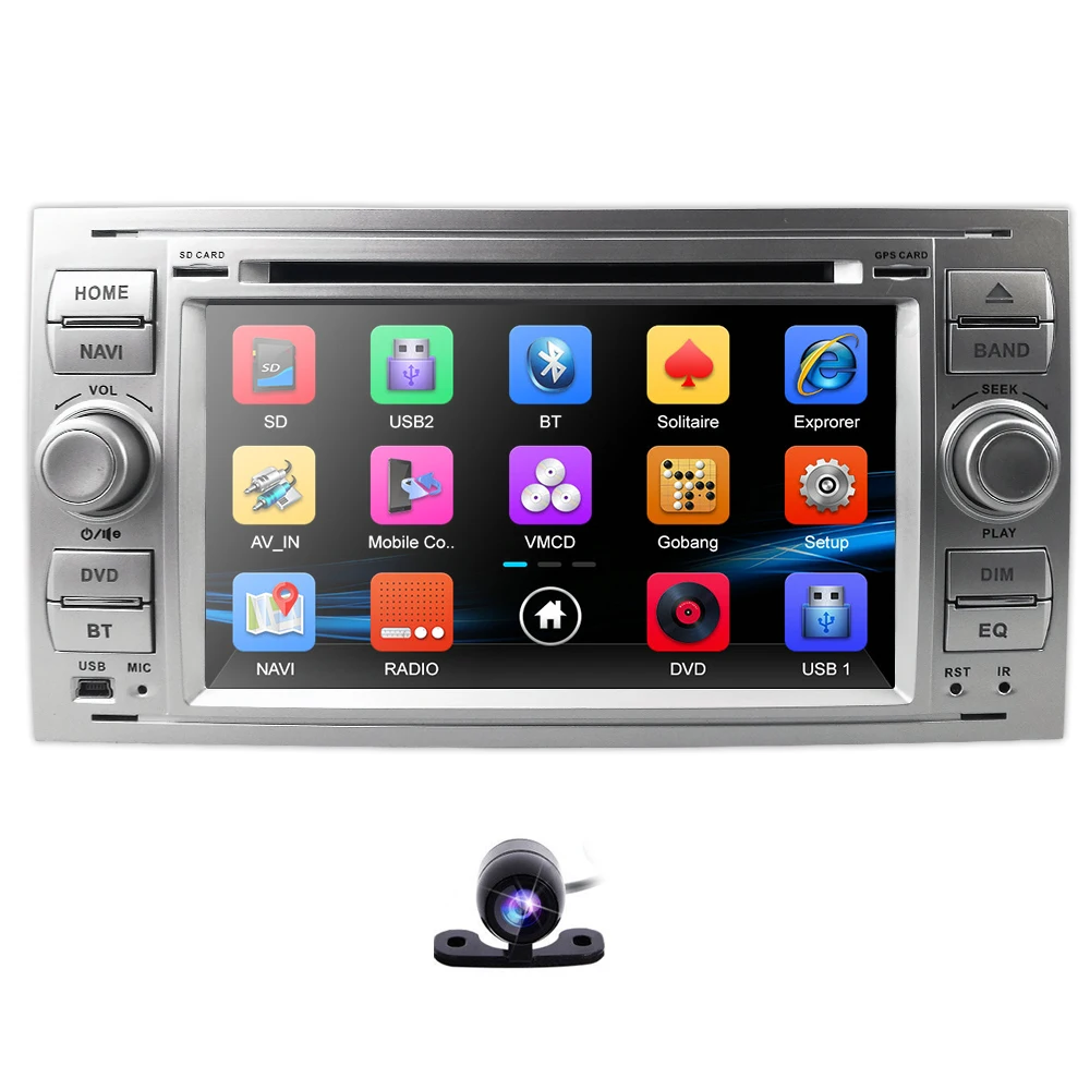 Авторадио Moniceiver DVD плеер GPS BT навигатор для Ford C Max/Connect/Fiesta/Focus/Fusion/Galaxy/Kuga S Max Transit/Mondeo