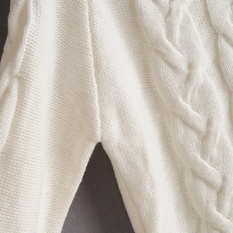 Ywairsunknitts европейский и американский стиль осень и зима с длинными рукавами с одним вырезом без бретелек твист свитер пуловер женский