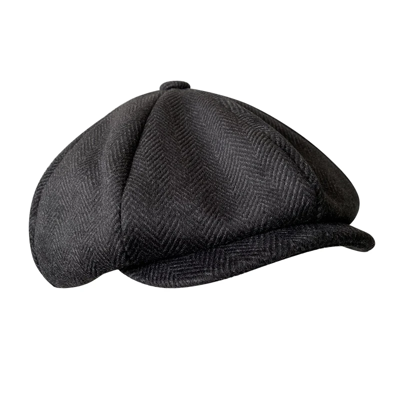 beret hunting cap Men's cap 2021 New Men's Newsboy Hats Vintage Herringbone Octagon Cap Women Berets Gatsby Flat Hat BLM73 beret mens hat