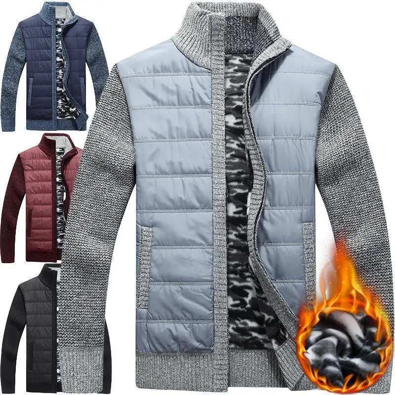 New Items Winter Sweater Men's Cardigan Male Plus Velvet Warm Thicken Coat Knit Sweater Casual Fashion Sweatercoat Pull Homme New Items Winter Sweater Men's Cardigan Male Plus Velvet Warm Thicken Coat Knit Sweater Casual Fashion Sweatercoat Pull Homme
