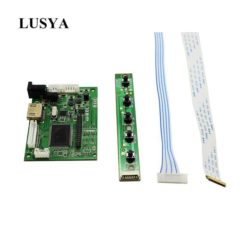 Lusya HDMI LVDS плата контроллера с 40 контактами Lvds кабель комплект для Raspberry PI 3 LP156WH2 TLA1 TLE1 1366x768 1ch 6 бит TFT ЖК-дисплей T0528