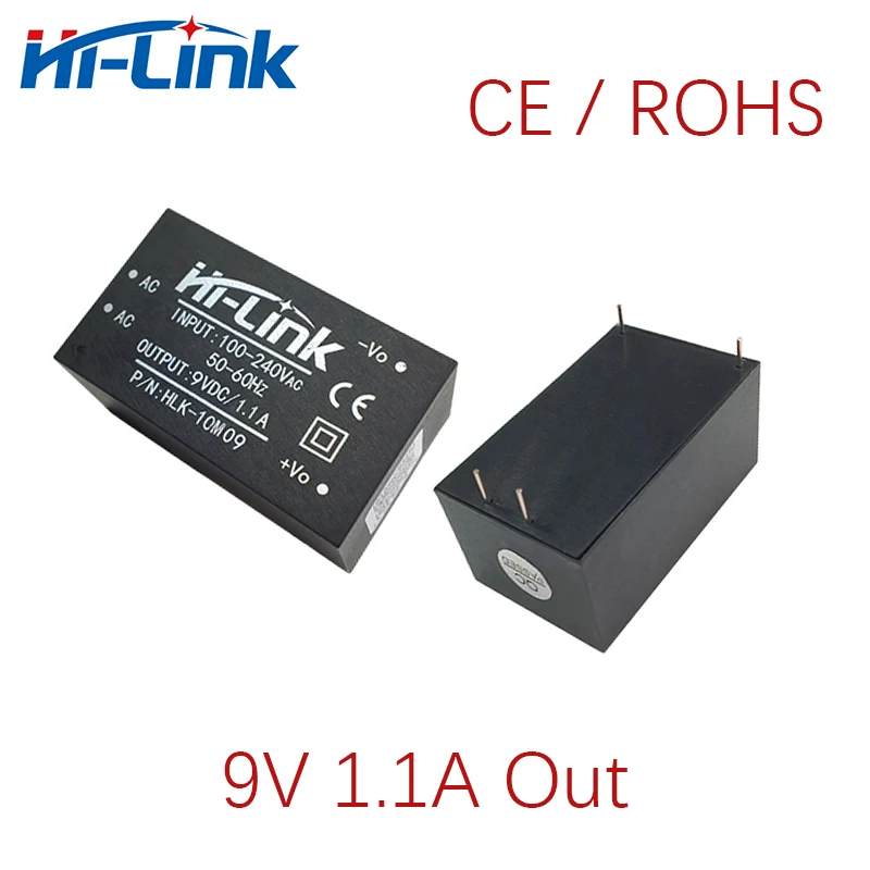 5pcs/lot 110V 220V-9V 1100mA HLK-10M09 Hi-Link intelligent power module supply