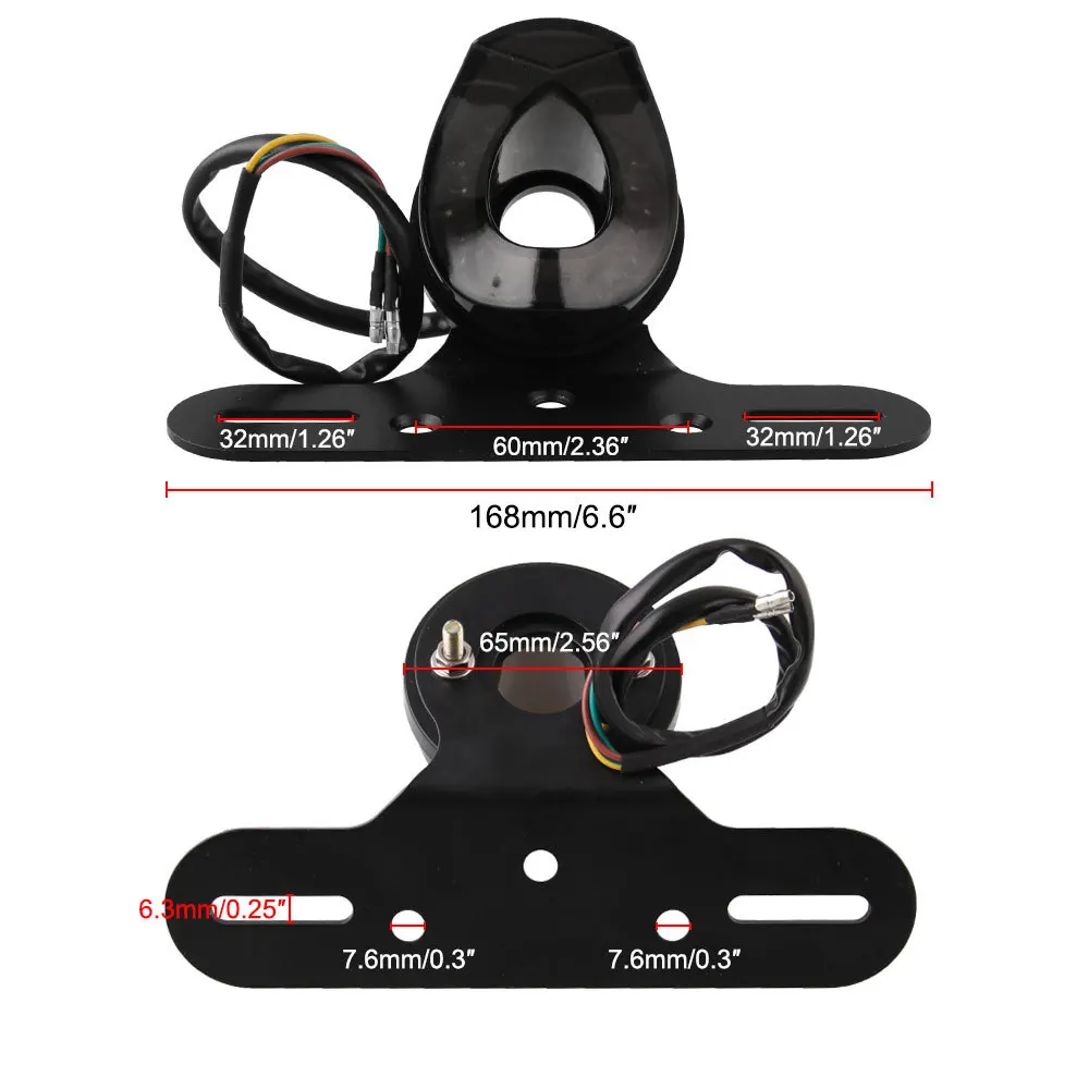 Универсальный 12V мотоциклов хвост светильник мотоцикл стоп-сигнал задняя фара велосипеда для Choppers Racer Подставка-поплавок для Go