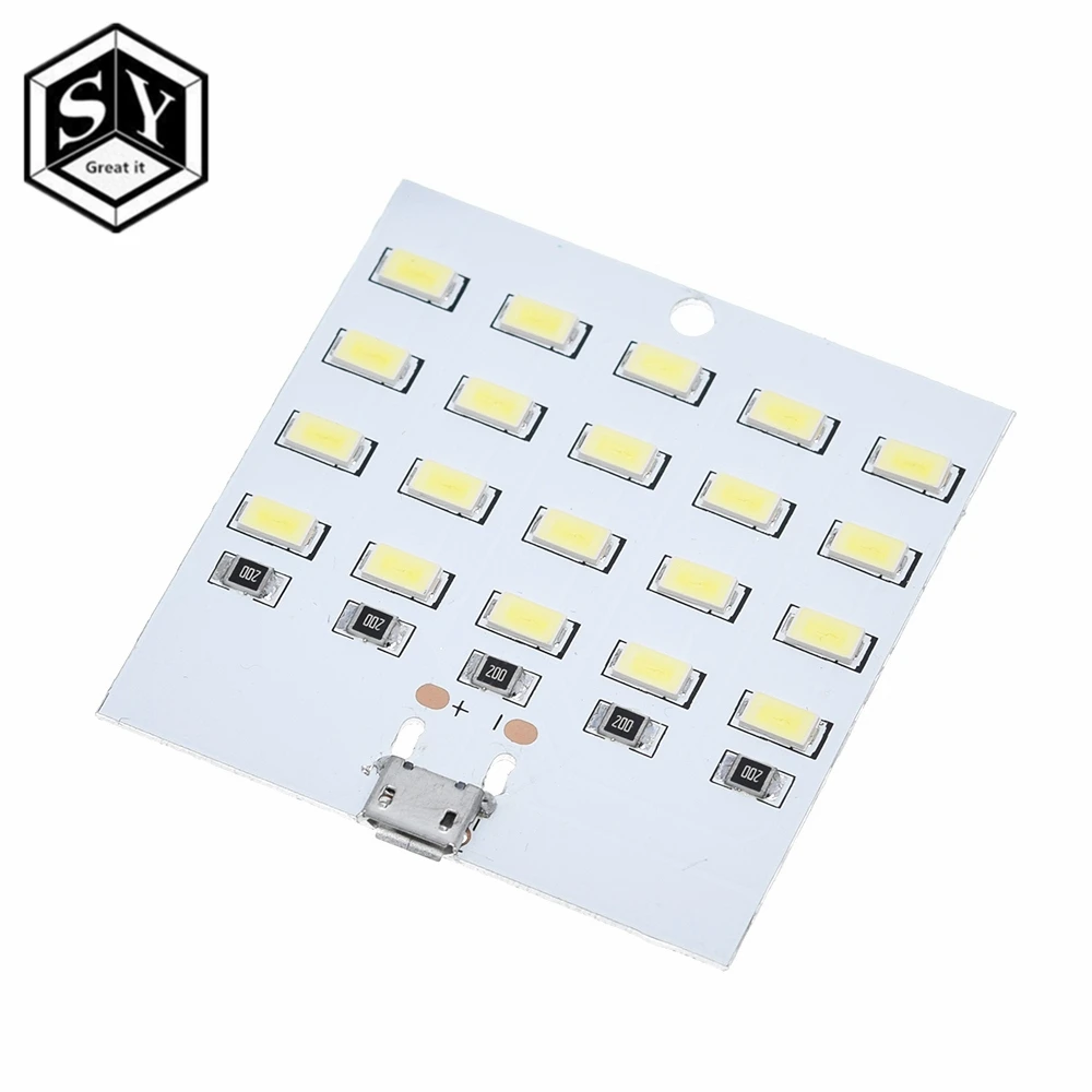 1 шт. высокого качества 5730 smd 5V 430mA ~ 470mA белый Mirco Usb светодиодный светильник ing