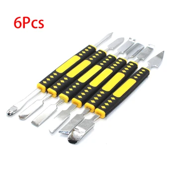 

6pcs Dual Ends Portable Multipurpose Tablet Tool Disassemble Metal Opening Spudger Set Repair Pry Scraper Durable Mobile Phone