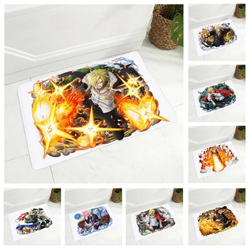 

One Piece Japan Anime Vinsmoke Sanji Floor Mat for Bedroom Non-Slip Decor Dining Hall Doormat Super Soft Flannel Carpet 40x60cm