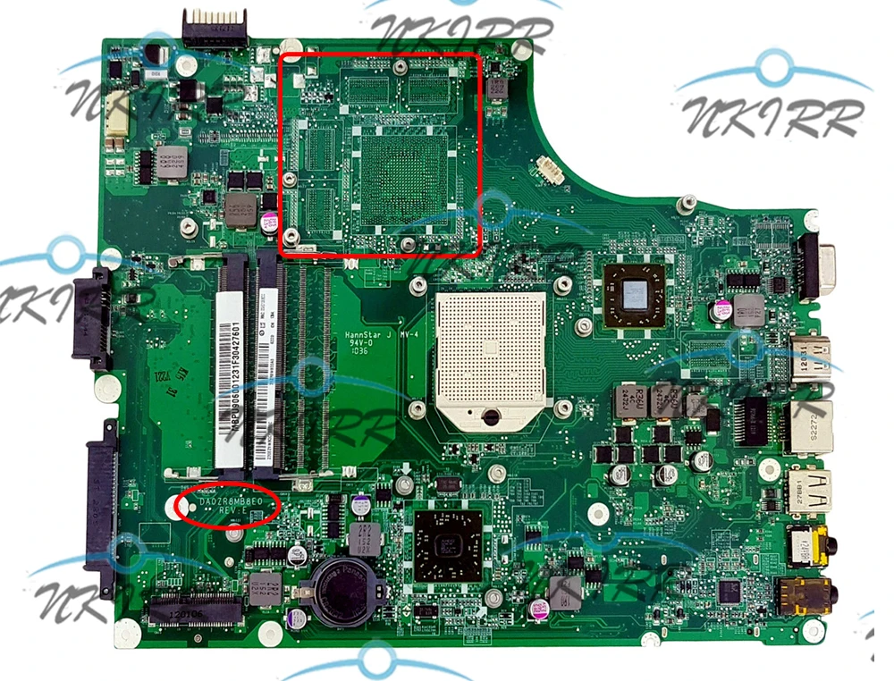 DA0ZR8MB8E0 MBPU906001 MBPV606001 MB.PU906.001 MB.PV606.001 2 порт RAMs материнская плата для Acer Aspire 5553 5553G 5625