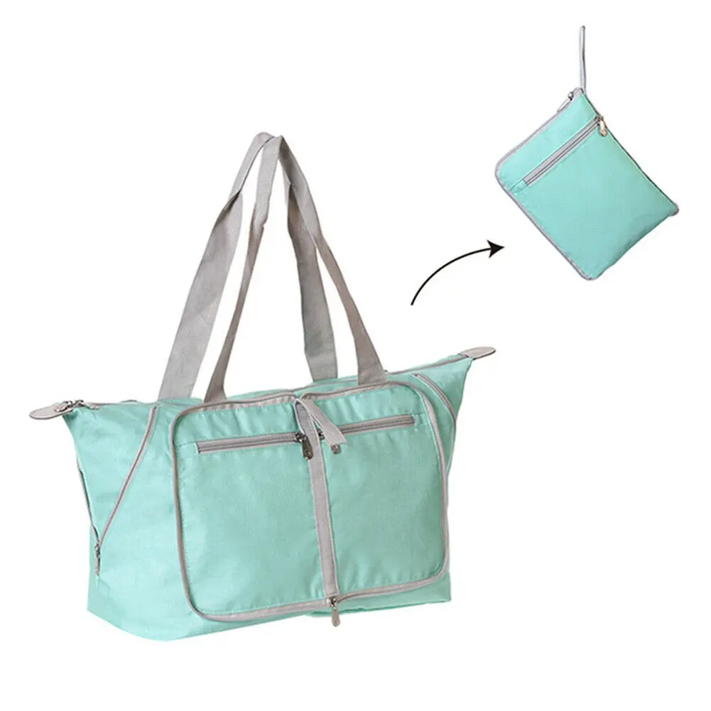 Mint Green Новинка, горячая Распродажа, многофункциональный органайзер для хранения багажа, складывающаяся сумка через плечо - Цвет: Mint Green