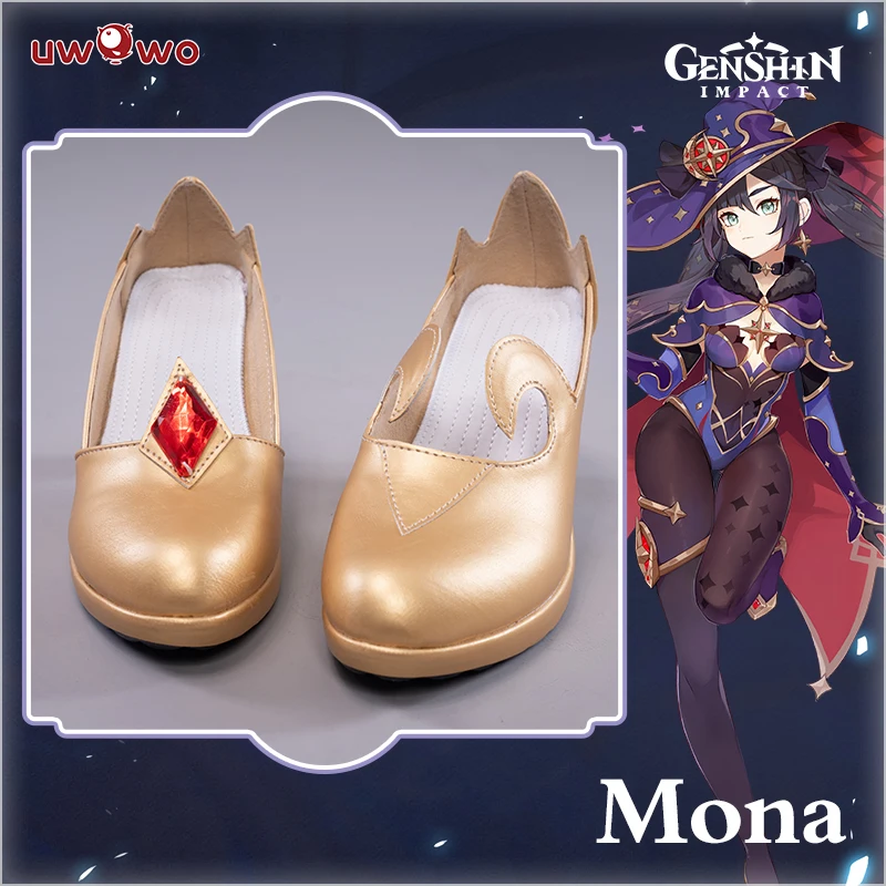 UWOWO Game Genshin Impact Mona Megistus Astral Reflection Cosplay Costume Special Cute Enigmatic Astrologer
