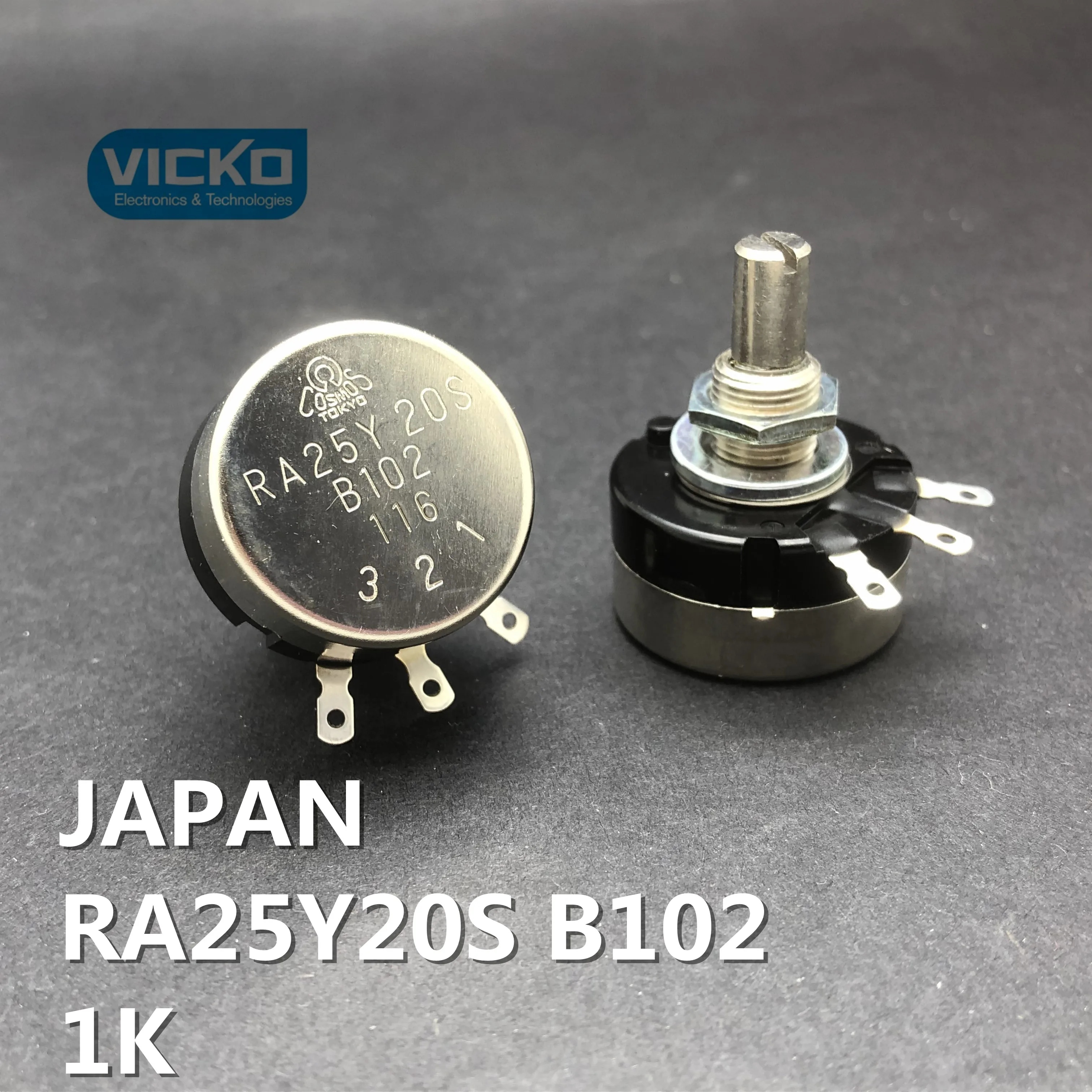 

[YK] TOCOS RA25 RA25Y RA25Y20S B102 RA25Y20SB102 1K B1K single winding wire potentiometer original switch