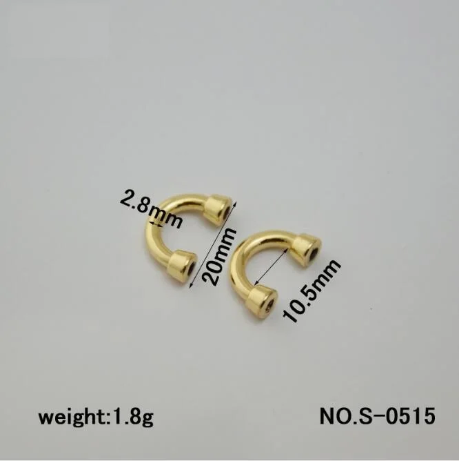 

(20pcs/1lot) New Luggage Handbag Hardware Accessories High-grade Handbag Metal Phone Shape Small Arch Bridge Bag Hook