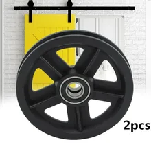 120*15mm Zinc Alloy Rollers Sliding Barn Door Hardware Rollers Door Pulley Wheels Hanging Rail Roller Furniture Hardware Parts