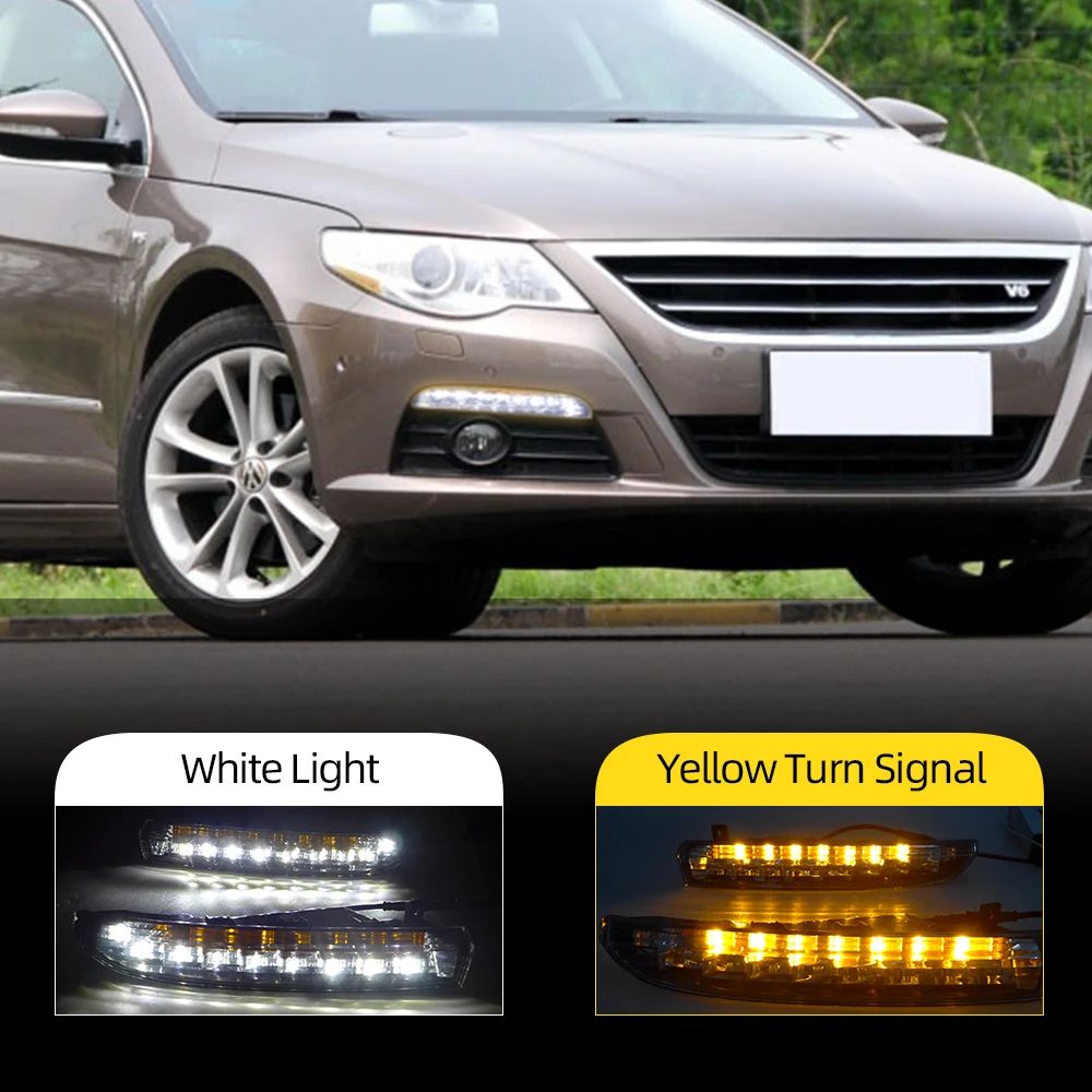Автомобильные мигающие дневные ходовые огни для Volkswagen VW Passat CC 2008 ~ 2013