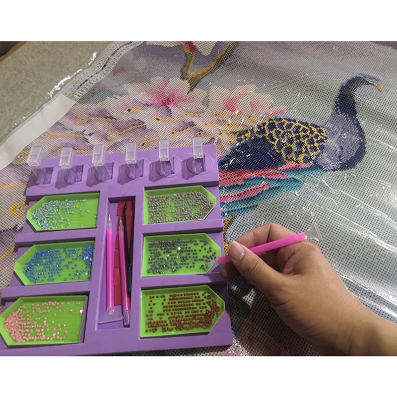 

Diamond Painting Tools and Accessories Beading Tray Organizer Multi Holders DIY Painting with Diamonds Kits