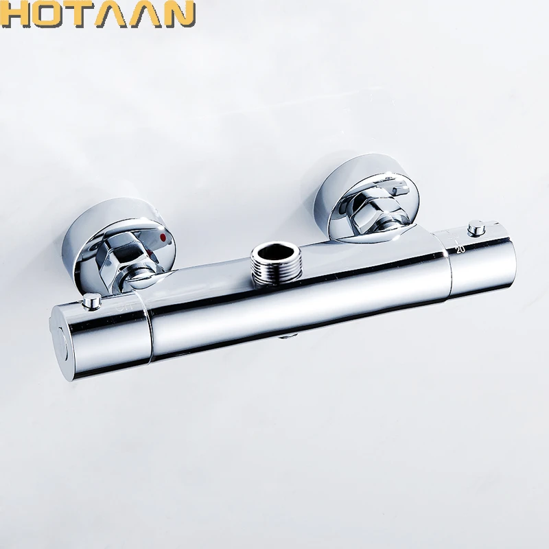 Chrome Plated Copper Bathroom Thermostatic Mixer Valve Shower Faucet Inelligent Bathtub Mixer Valvola Termostatica Shower Faucets Aliexpress