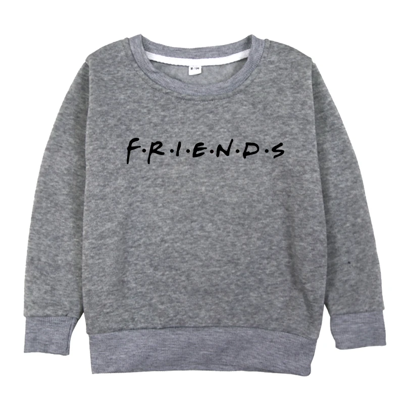 Модная детская толстовка с надписью «Friends»; теплые зимние футболки с длинными рукавами для маленьких мальчиков и девочек; футболки для подростков; Felpe Ragazzo - Color: Hoodies 6
