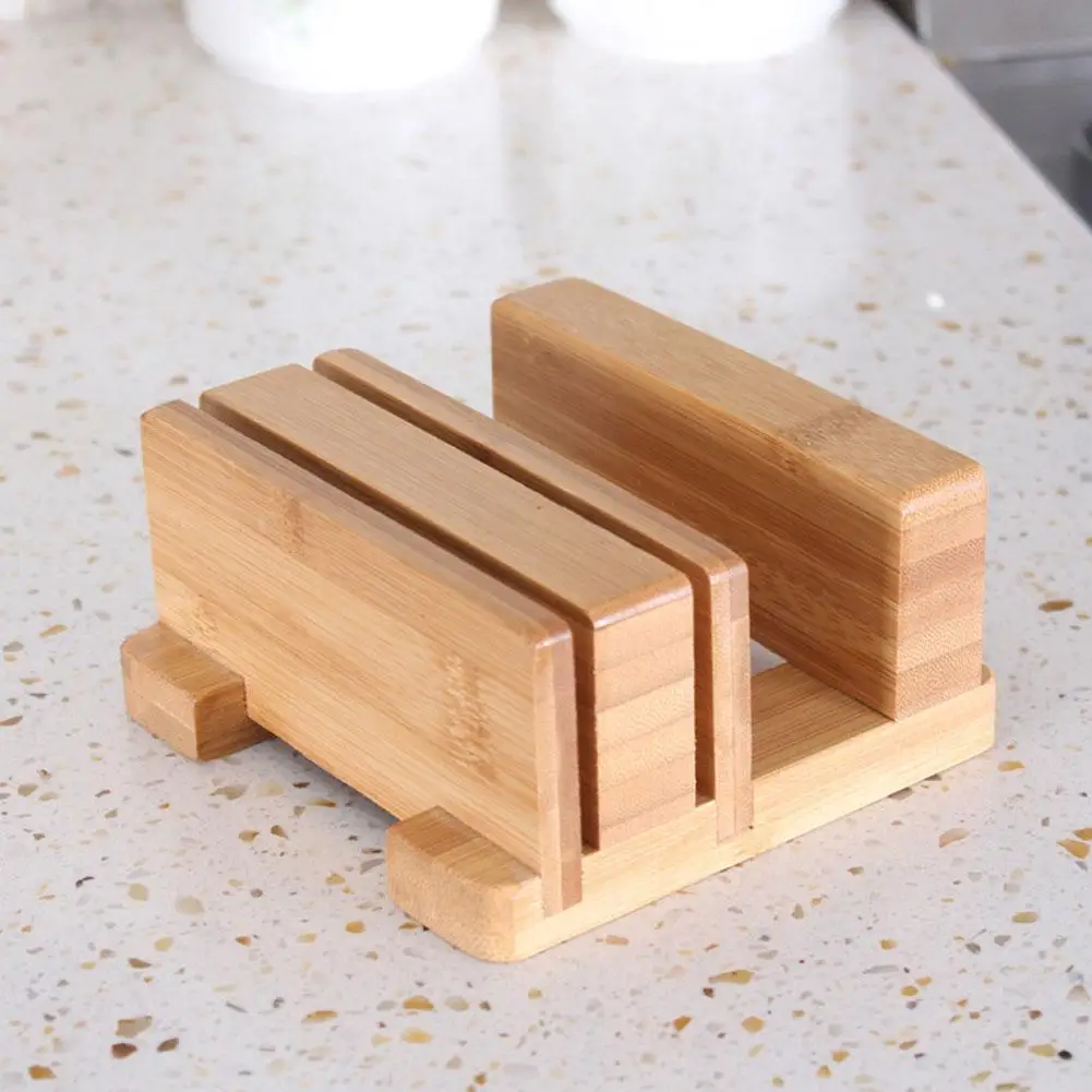 

Kitchen Knife Holder Storage Bamboo Block Stand Large Capacity Cutter Organizer