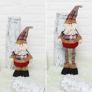 

Old man snowman moose deer telescopic Santa snowman doll