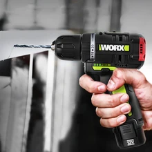 WORX 12V электрический шуруповерт аккумуляторная дрель мини 320NM максимальный крутящий момент беспроводной драйвер питания 2000 мАч литий-ионный аккумулятор 2 скорости