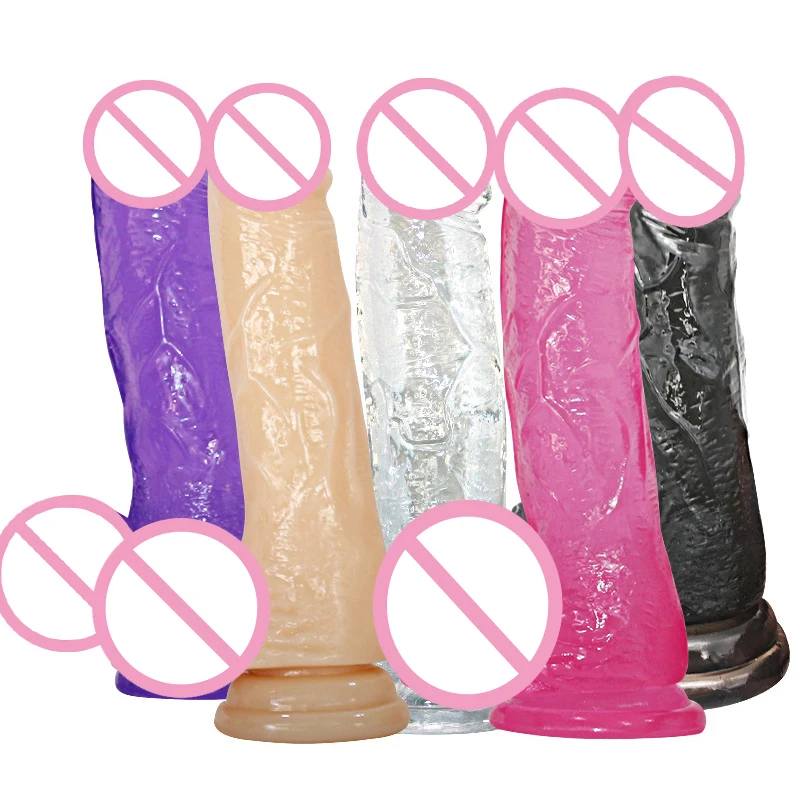 Огромный фаллоимитатор Реалистичная присоска анальный пенис член стимулятор