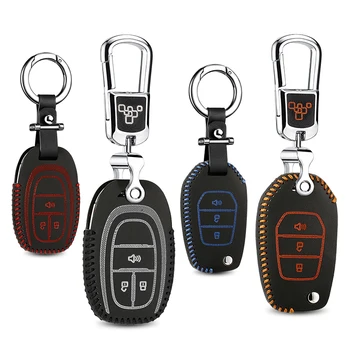 

luckeasy leather key cover for maxus T60 2017 Car Key bag/case wallet holder 2-DT2-3