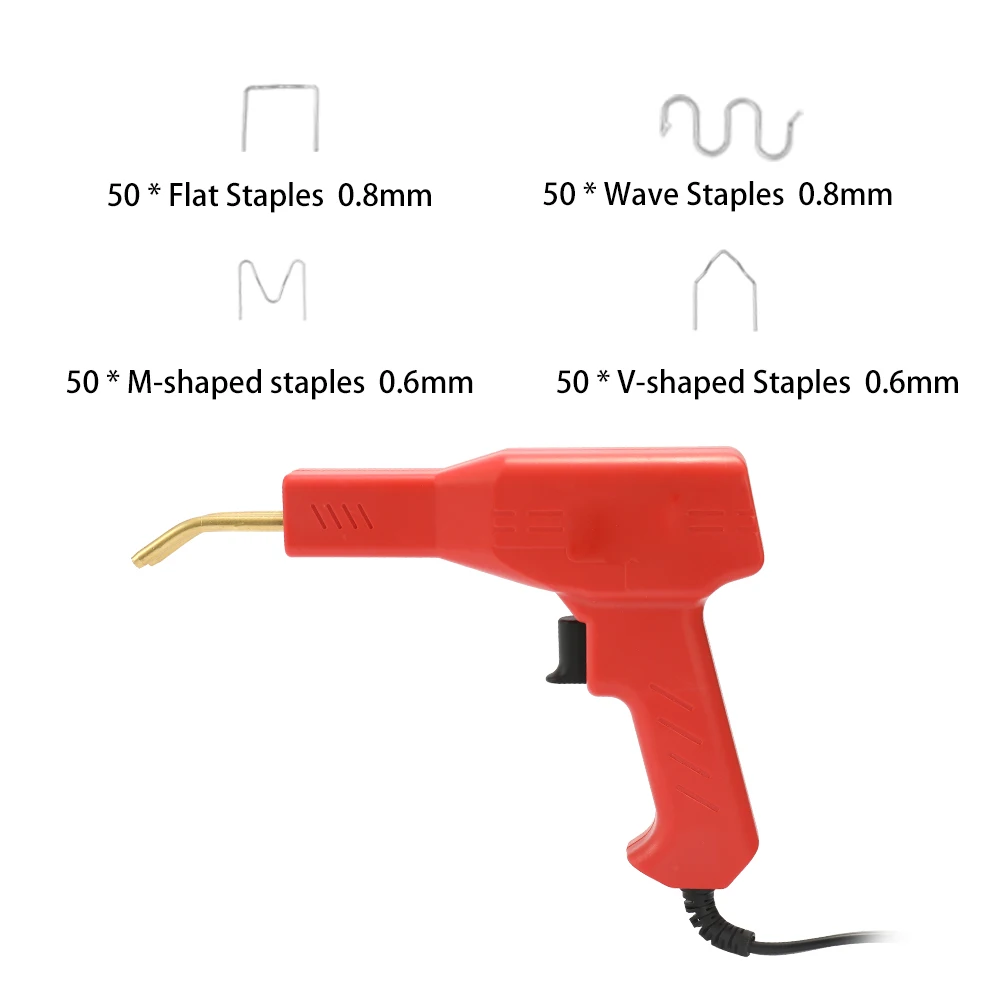  Handy Plastic Welder Garage Tools Hot Staplers Machine Staple PVC Plastic Repairing Machine Hot Sta