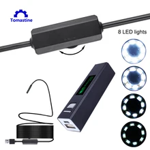 Wifi эндоскоп камера HD 5 М мини Водонепроницаемый Жесткий провод беспроводной 8 мм 8 светодиодов свет бороскоп камера для Android IOS эндоскоп