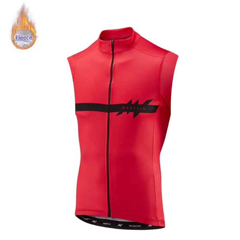 Morvelo/веломайка без рукавов, Зимняя Теплая Флисовая одежда, сохраняющая тепло, для езды на гоночном велосипеде, одежда Maillot Ropa Ciclismo Hombre